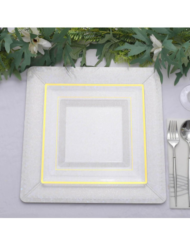 Bandejas Cuadradas Desechables Efavormart 10 Unidades 33 cm