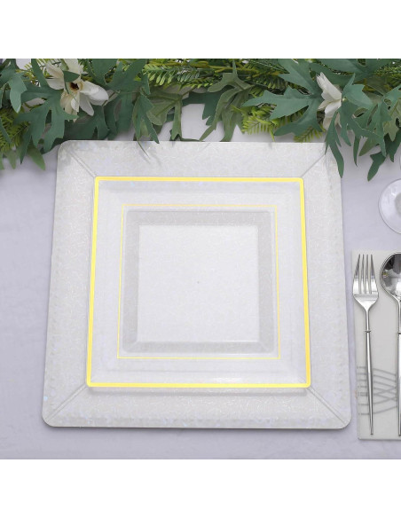 Bandejas Cuadradas Desechables Efavormart 10 Unidades 33 cm