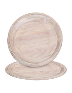 Juego de Platos Cargadores Alpha Living Home 2 Piezas 33 cm