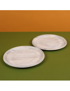 Juego de Platos Cargadores Alpha Living Home 2 Piezas 33 cm 2