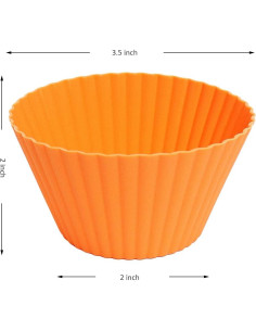 Moldes de Silicona Jumbo Pharamat 12 Piezas 9 cm Reutilizables 2