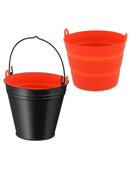 Forros de Cubo de Silicona Aymolas 2 PCS Reutilizables 12,45 cm