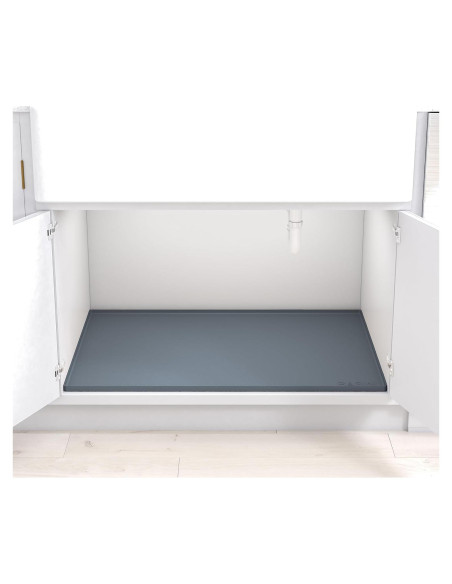 Tapete de Silicona BASIN para Bajo Fregadero Gris 55.88x87.63 cm