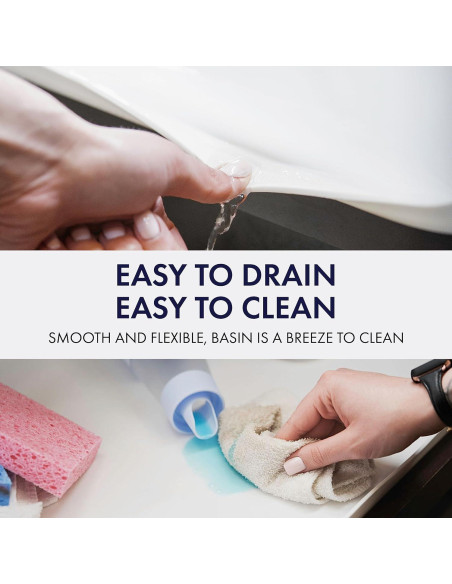 Tapete de Silicona BASIN para Bajo Fregadero Gris 55.88x87.63 cm