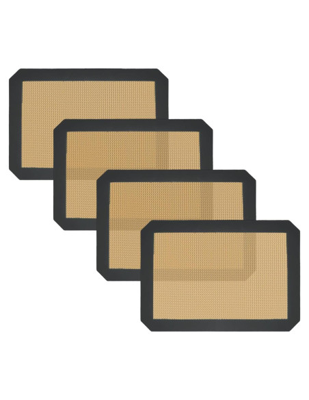 Alfombrillas de silicona para hornear VCHOMY 30x21 cm 4 unidades
