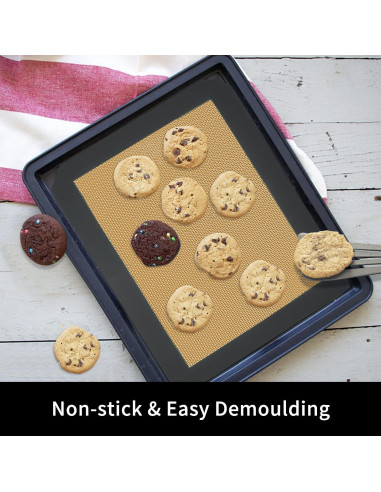 Alfombrillas de silicona para hornear VCHOMY 30x21 cm 4 unidades