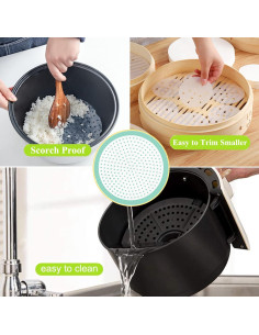 Forro de Silicona Reutilizable TANOMA 33x33 cm para Freidora 2