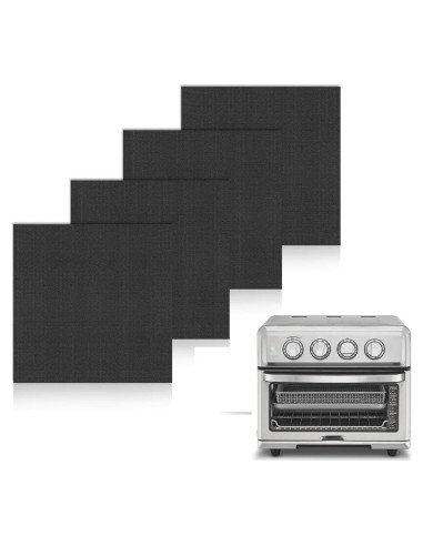 Paquete de 4 forros para freidora de aire SIUDANGKA 30x30 cm