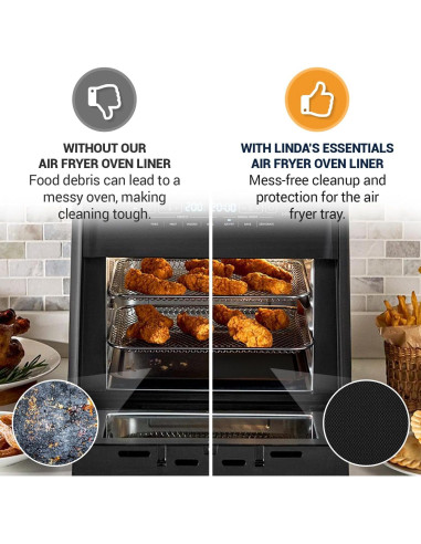 Forros Reutilizables para Horno Tostador Esenciales de Linda 30x30cm