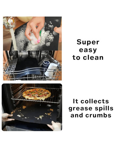 Paquete de 4 forros para freidora de aire SIUDANGKA 30x30 cm