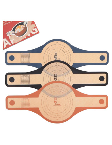 Alfombrillas de Silicona Antiadherente Folksy Super Kitchen 3 Pcs