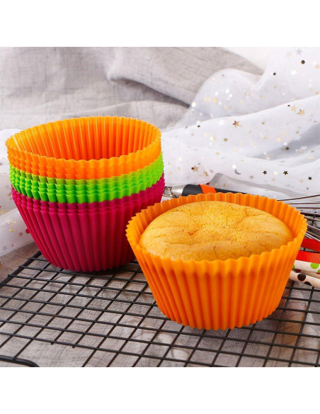 Tazas de Silicona Reutilizables Webake 10.8 cm 12 Piezas