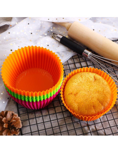 Tazas de Silicona Reutilizables Webake 10.8 cm 12 Piezas