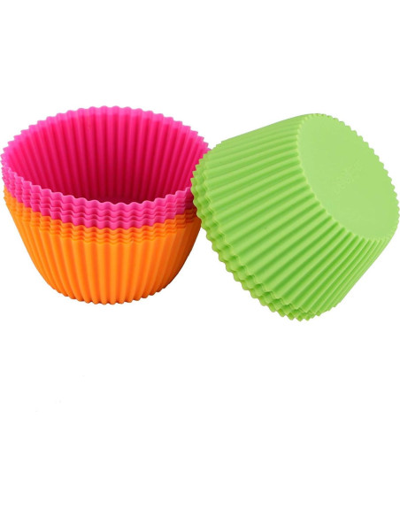 Tazas de Silicona Reutilizables Webake 10.8 cm 12 Piezas