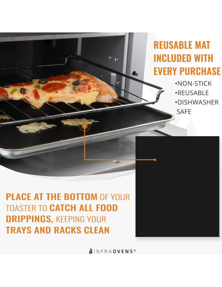 Forros Reutilizables para Horno Tostador INFRAOVENS 23 x 28 cm
