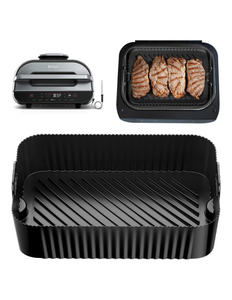 Forro de Silicona Antiadherente HUIRUSO para Freidora Ninja 5.7L