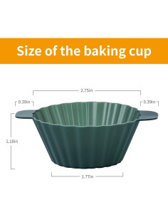 Tazas de Hornear Cupcakes Silicona Doiaz 24 Piezas Reutilizables 2