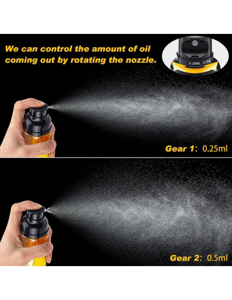 Botella pulverizadora de aceite de oliva Milukon 250ml con cepillo