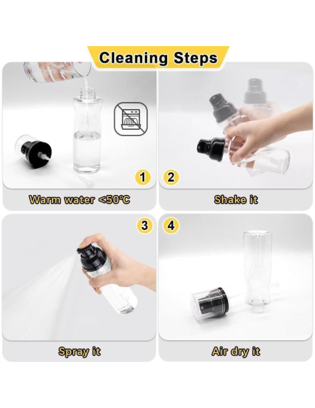 Botella pulverizadora de aceite de oliva Milukon 250ml con cepillo