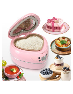 Arrocera Multifuncional Rosa FAOFER 1.8L 300W Corazón