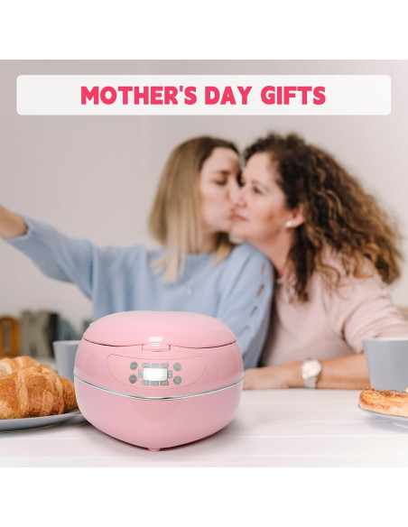 Arrocera Multifuncional Rosa FAOFER 1.8L 300W Corazón