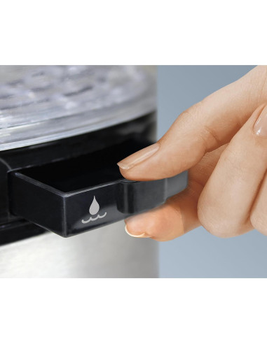 Cocedor Digital Hamilton Beach 5.5L Apilable Negro Acero