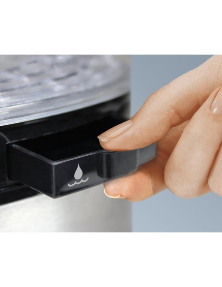 Cocedor Digital Hamilton Beach 5.5L Apilable Negro Acero