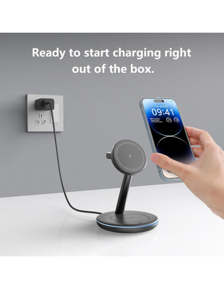 Estación de Carga Inalámbrica Magnética 3 en 1 Kingtron para iPhone