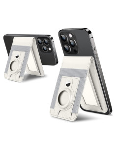 Billetera Magnética ExtreLife con Soporte para AirTag - Blanco