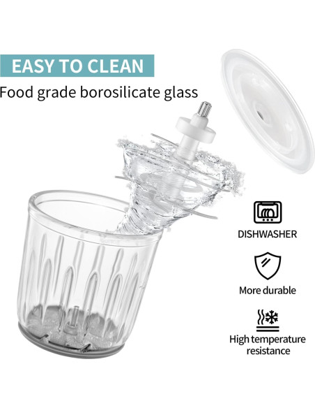 Licuadora de Comida para Bebés Vroyuir 600ml con 10 Cuchillas