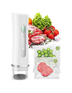 Sellador al Vacío FEPPO S30-W Compacto Blanco con 30 Bolsas