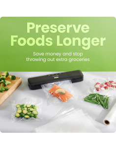 Máquina de Sellado al Vacío Chefman RJ45-VS-R, Compacta 100W 2