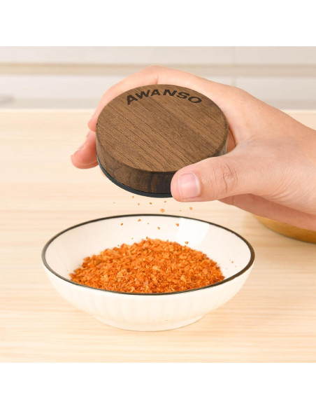 Molino de Especias Manual Awanso de Madera de Nogal 6.35 cm