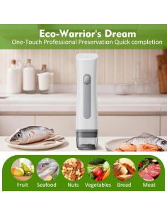 Selladora al Vacío Compacta dKargo con 30 Bolsas Reutilizables 2