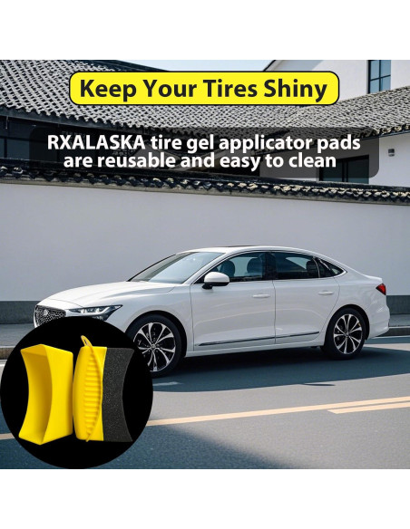 Almohadillas Aplicadoras de Brillo para Neumáticos RXALASKA - 2 Pcs
