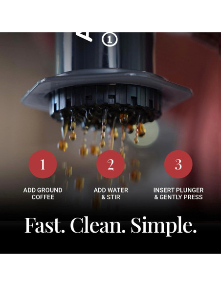 Cafetera AeroPress Original 3 en 1 Gris Manual 0.18 kg