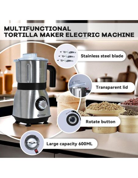 Molinillo eléctrico de especias FAOFER 500W 600ml negro