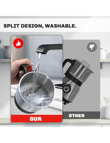 Molinillo eléctrico de especias FAOFER 500W 600ml negro