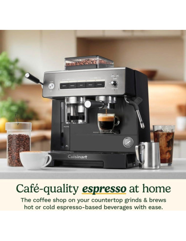 Cafetera Espresso Cuisinart EM-640 con Molinillo Integrado