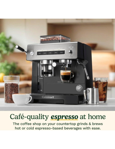 Cafetera Espresso Cuisinart EM-640 con Molinillo Integrado
