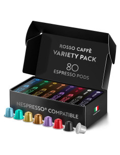 Cápsulas de Café Espresso Rosso Café - Variedad Reserva 80 Unidades