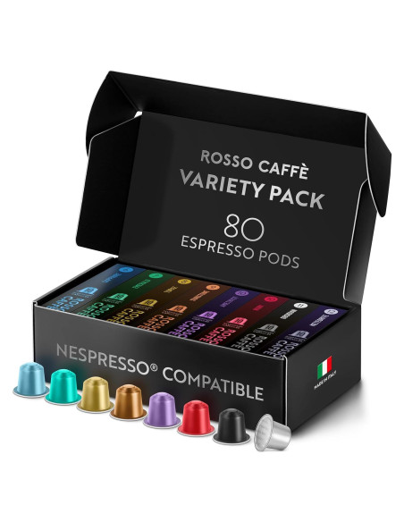 Cápsulas de Café Espresso Rosso Café - Variedad Reserva 80 Unidades