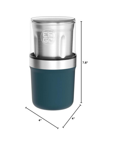 Molinillo Eléctrico de Hierbas ERGO EG-100 - Acero Inoxidable 100g