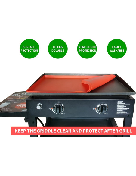 Alfombrilla de Silicona Favfully 28" para Parrilla Blackstone
