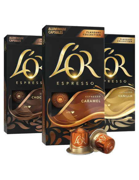 Cápsulas de Espresso L'OR 30 Unidades Vainilla Chocolate Caramelo