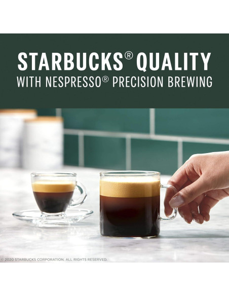 Cápsulas de Café Espresso Tostado Claro Starbucks 50 Unidades