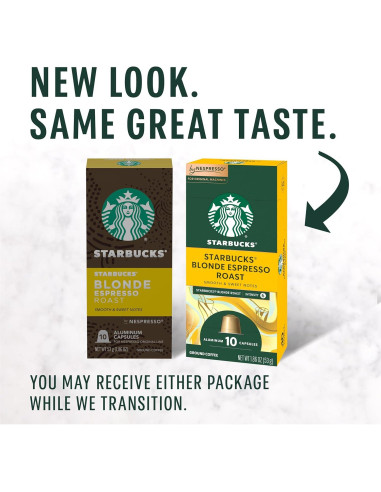 Cápsulas de Espresso Starbucks por Nespresso 50 Unidades Tostado Claro