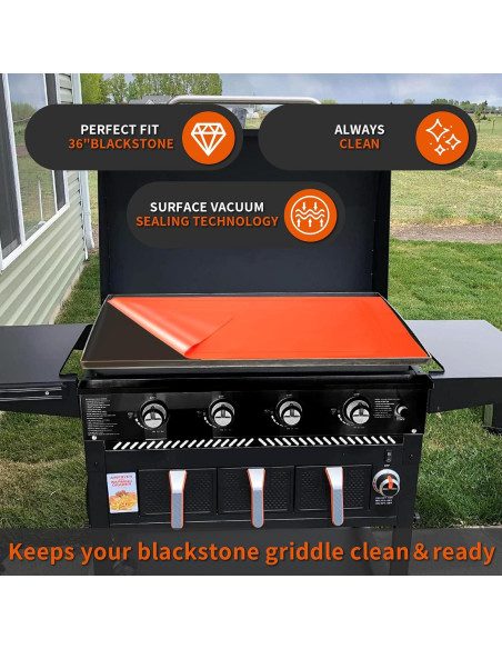 Cubierta de Silicona 91,44 cm AOBHI para Plancha Blackstone