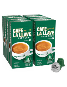 Cápsulas de Espresso La Llave 80 Unidades Aluminio Intensidad 11