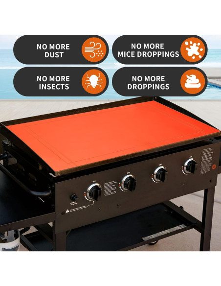 Cubierta de Silicona 91,44 cm AOBHI para Plancha Blackstone